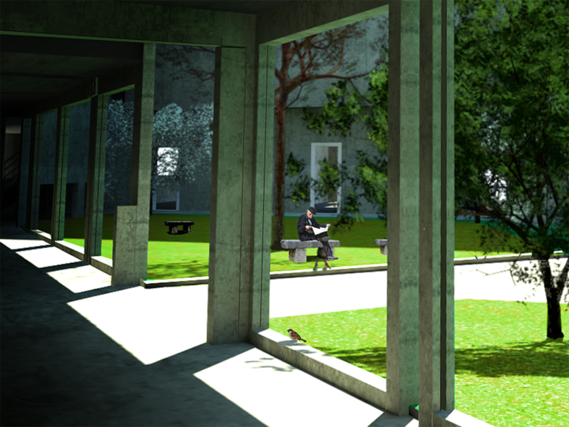 Grave Inner Courtyard