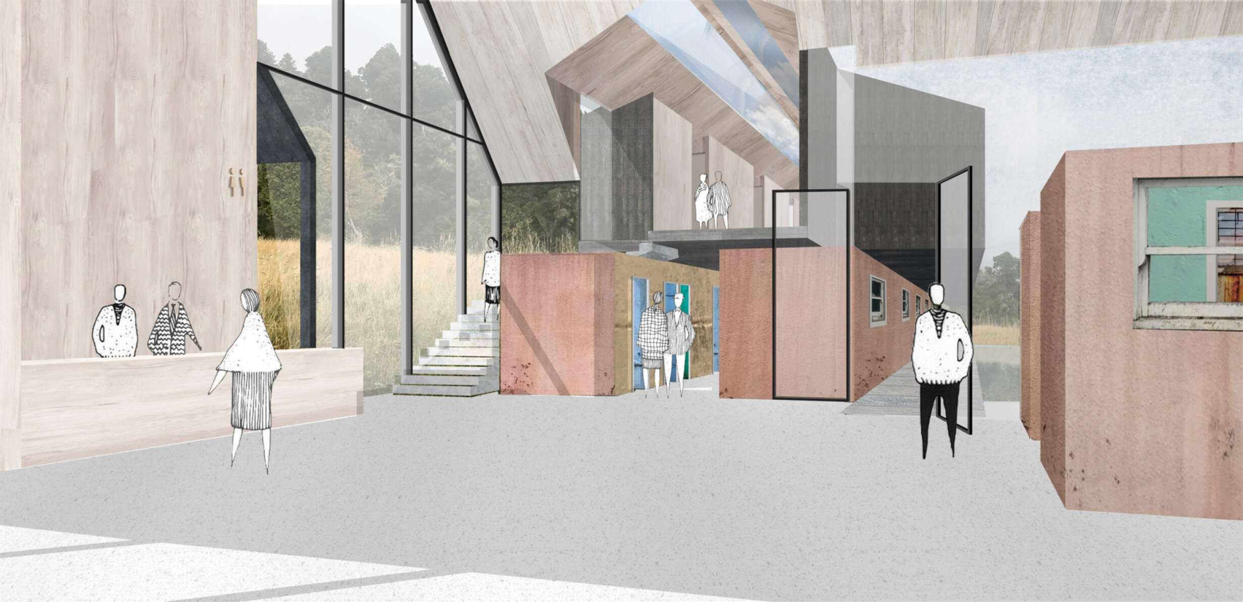Interior Of New Reception Connets With Two Cell Blocks