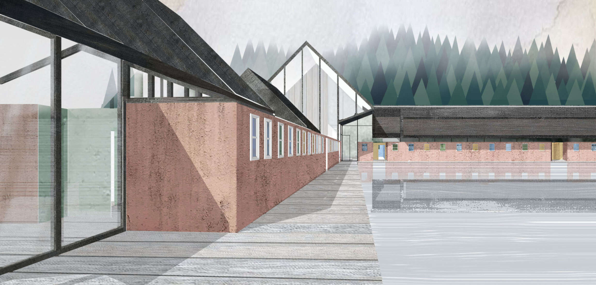 Point View From Entrance Of New Museum