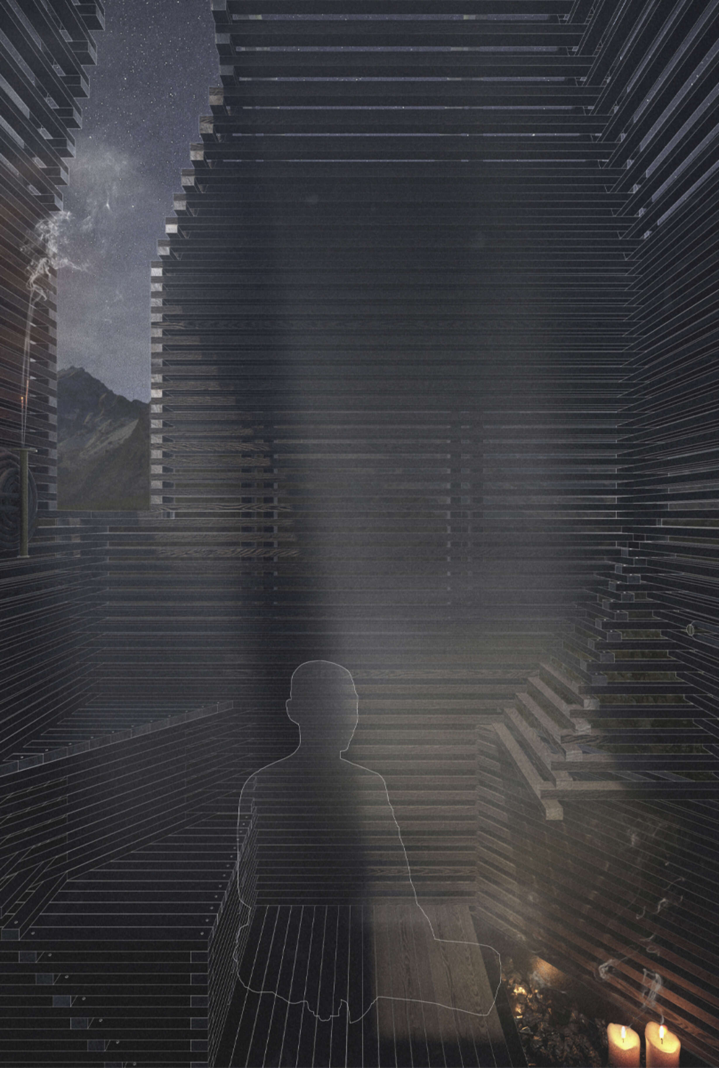 Contemplative Booth Interior Abdallah Alayan