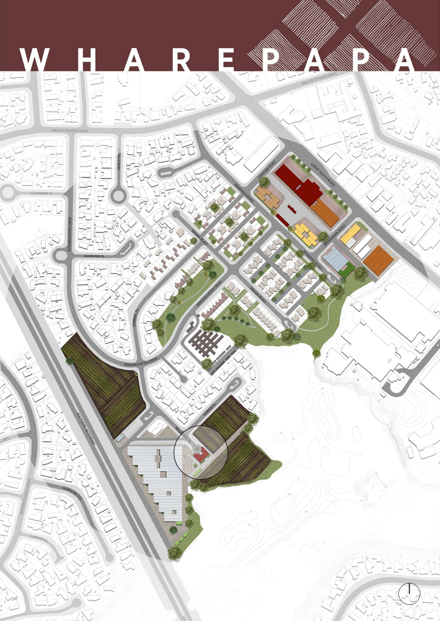 Wharepapa Neighbourhood Plan 1462Width NORTH ARROW
