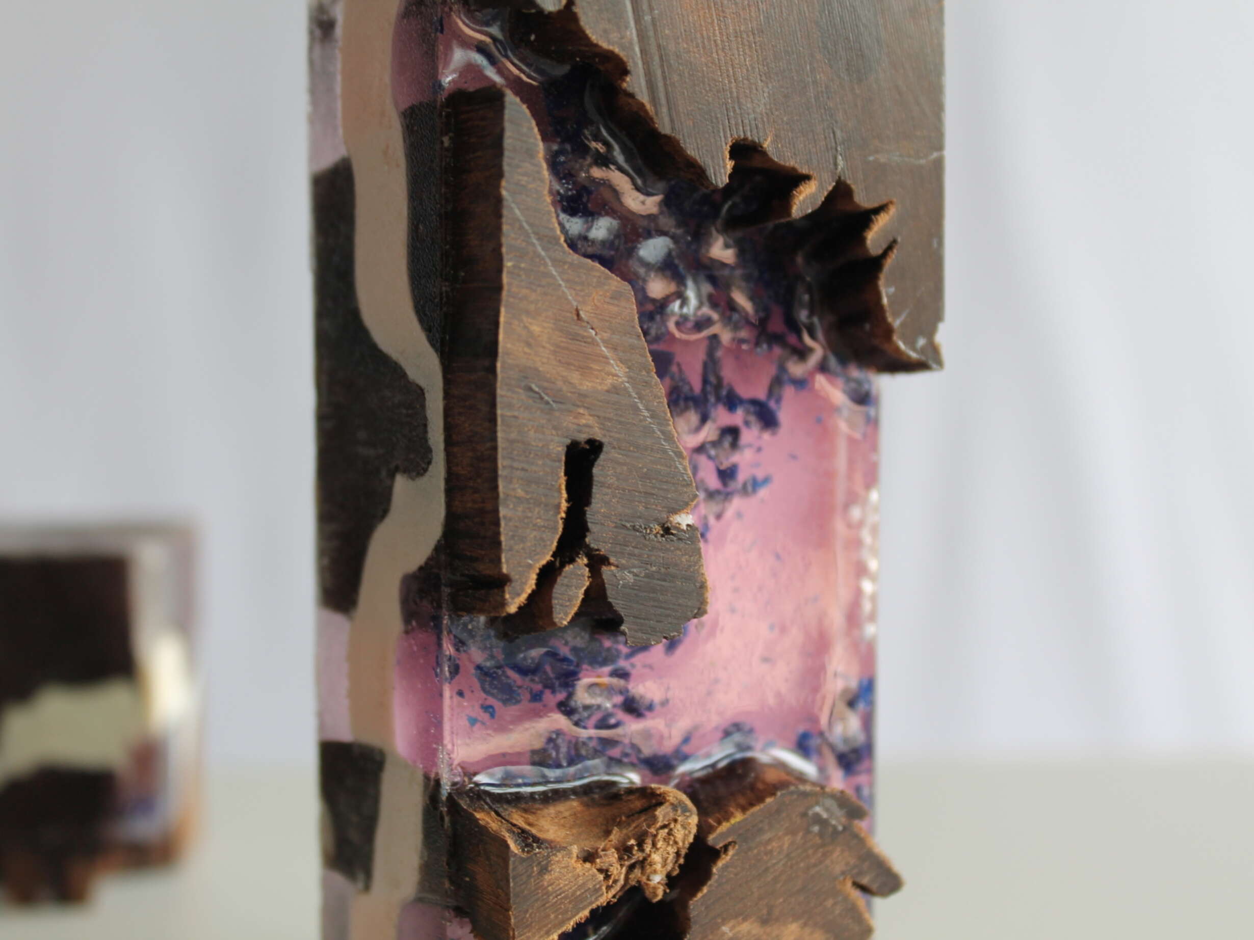 Studies of second nature, natural and synthetic mediums fused as one man influneced compound