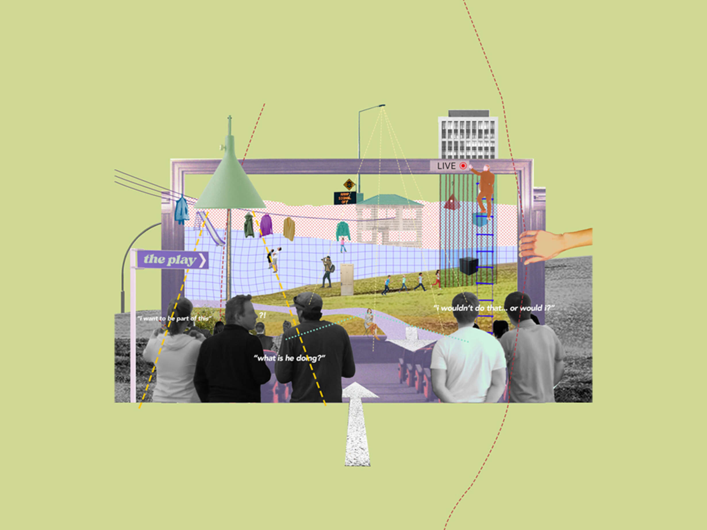 Play in a Play conceptual collage