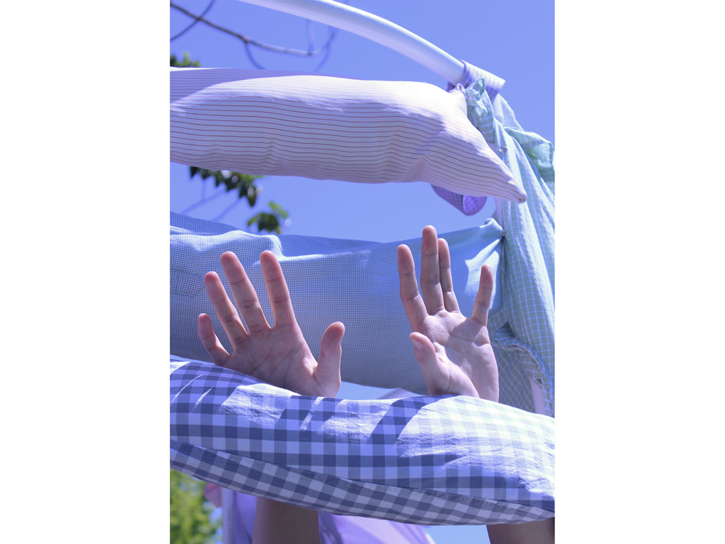 Arms reaching up.