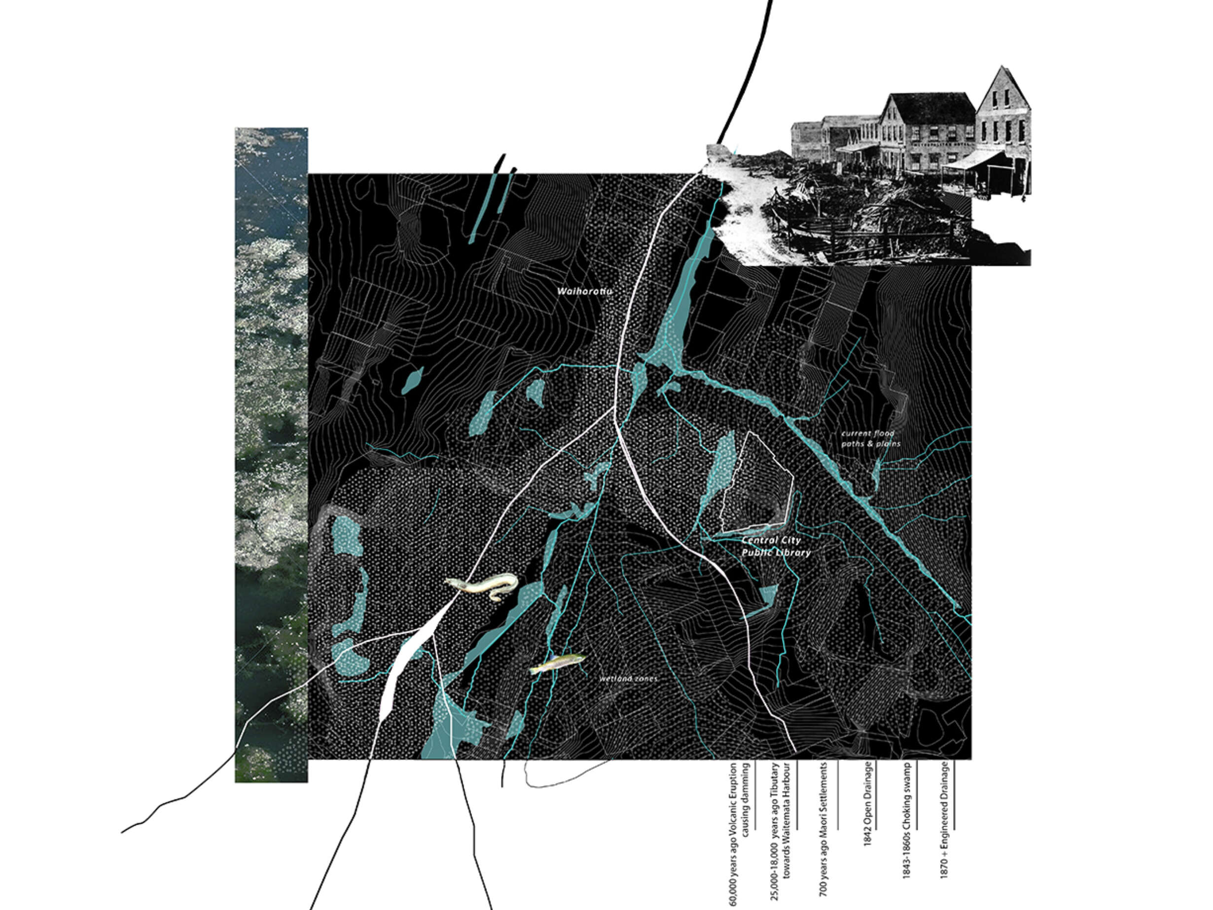 Watery Landscape, map