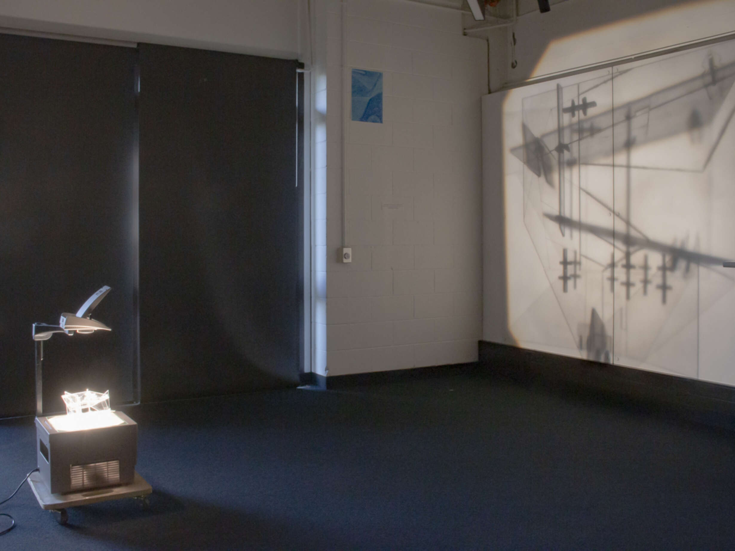 One of many collapsed light drawings produced by the Projection