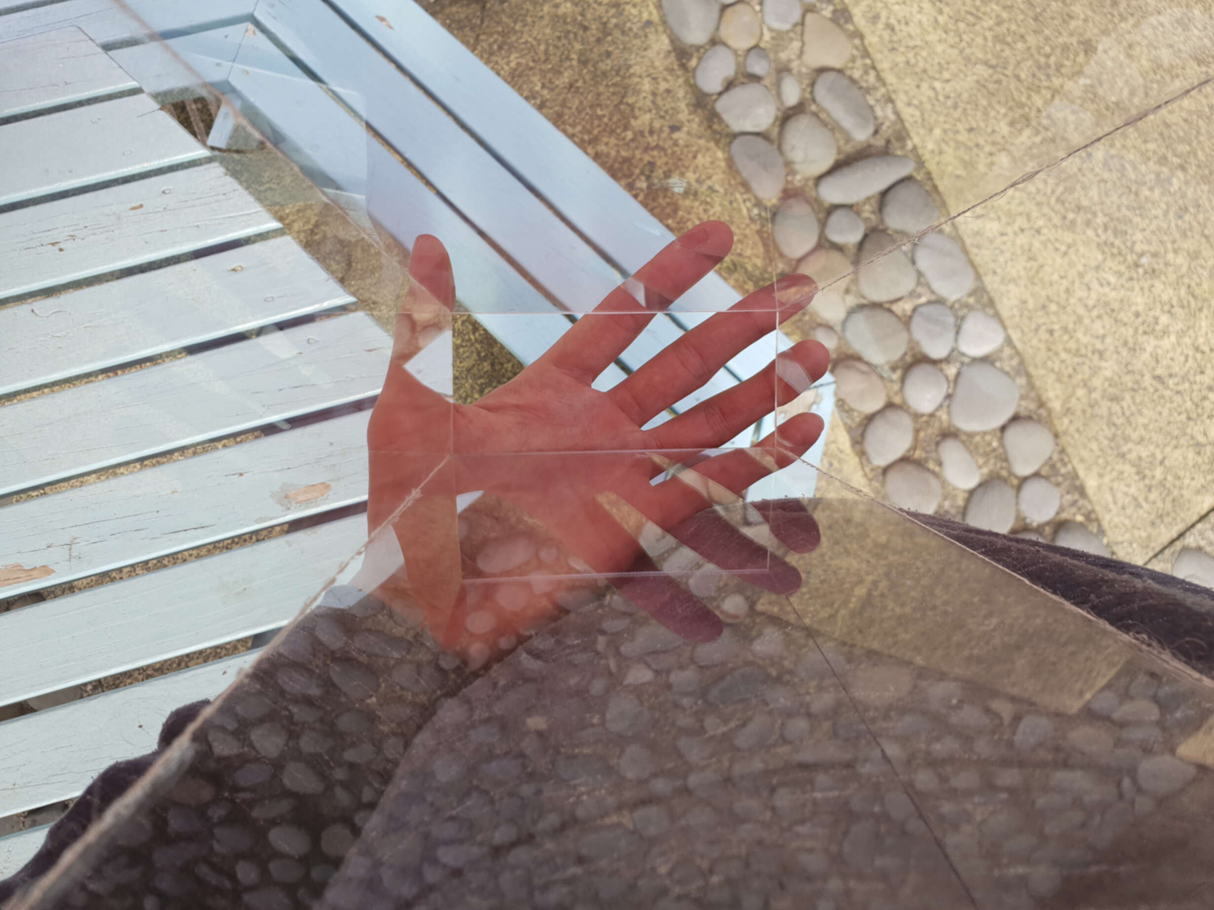 Reflection Model - Studies in multiplying and overlaying spatial elements [Glued Perspex Sheet Model]