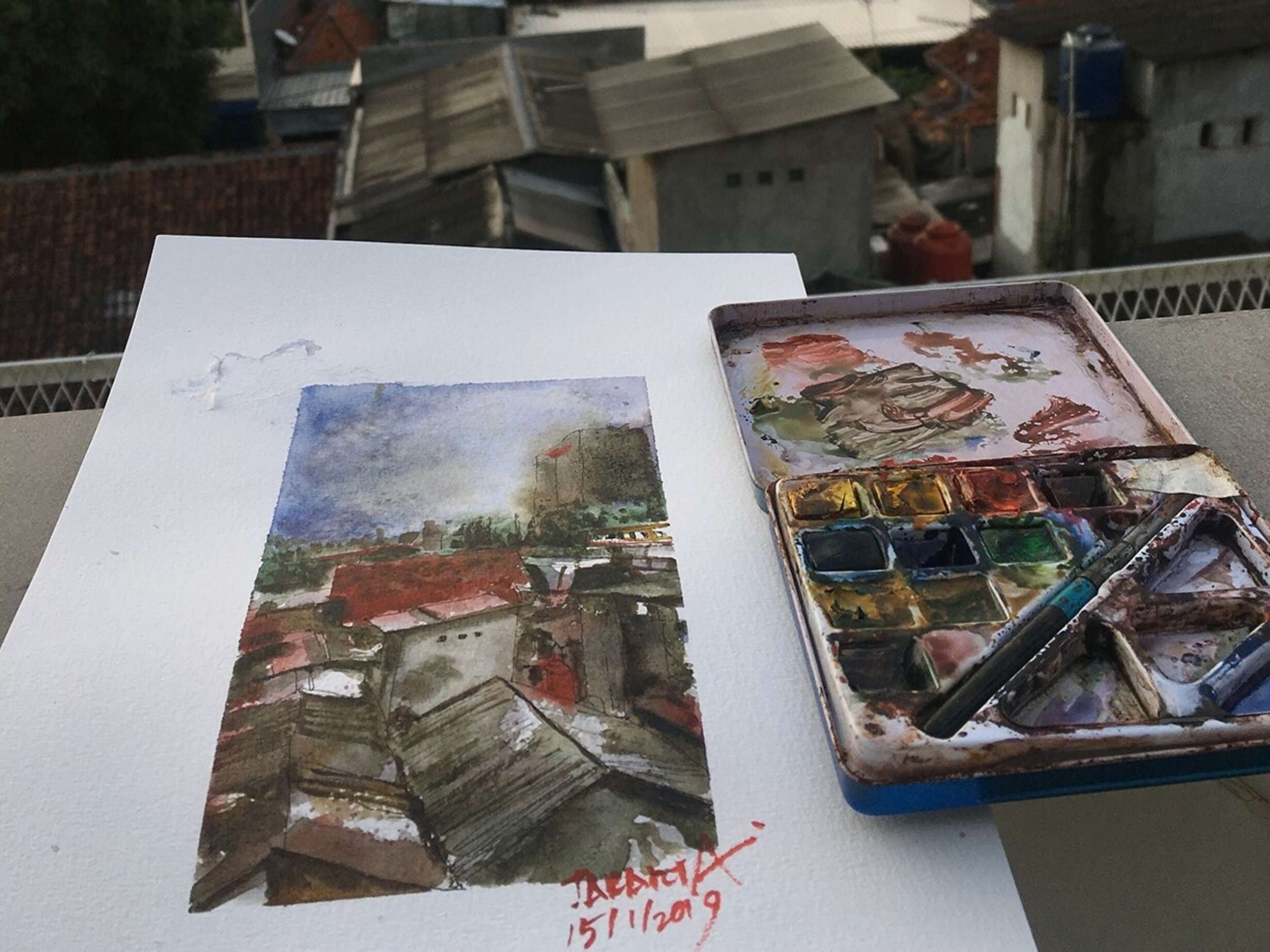 En Plein Air – Central Jakarta, Indonesia. 15th January 2019