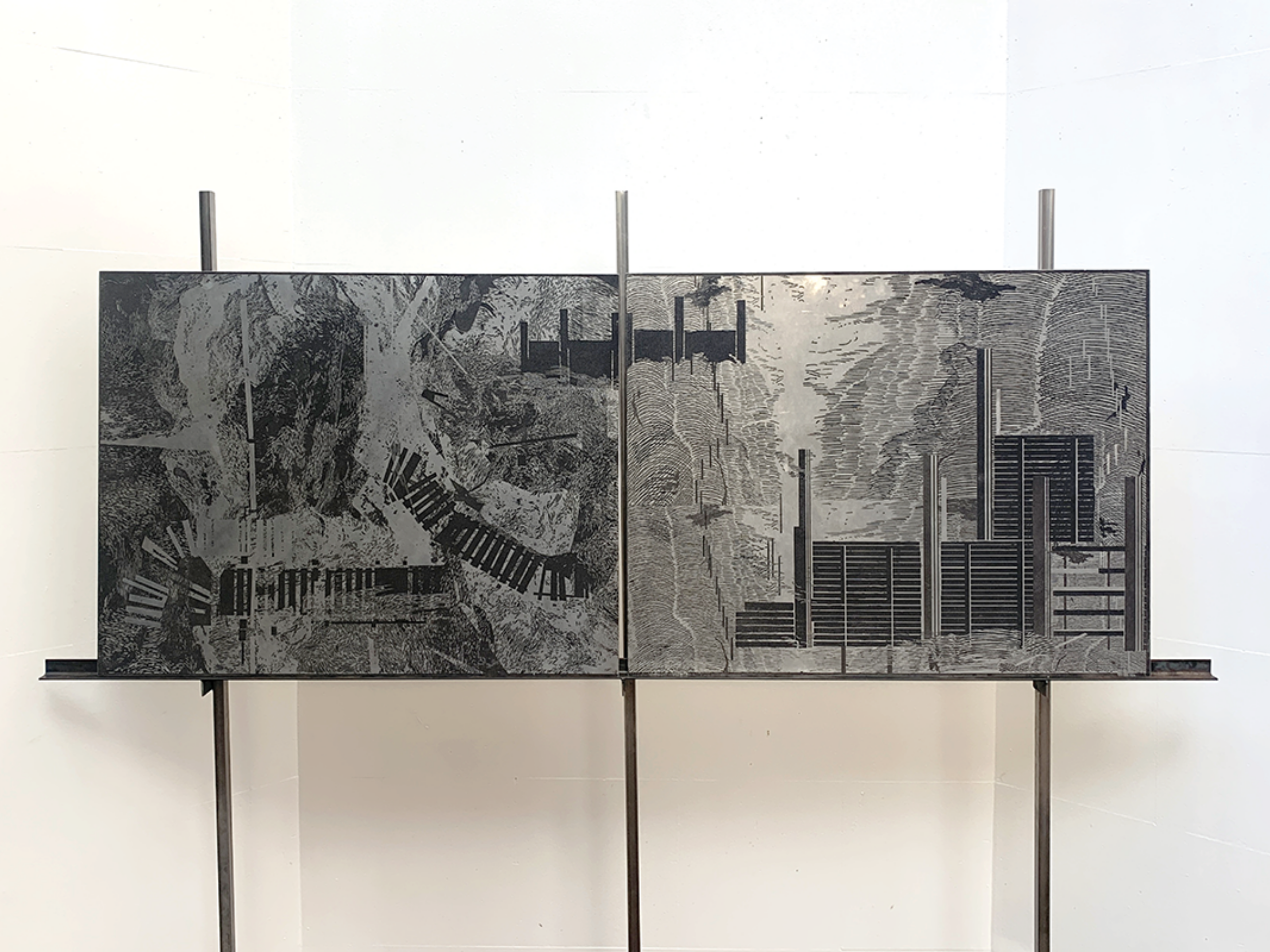 Final Intaglio plate, 'SEA CHANGE'