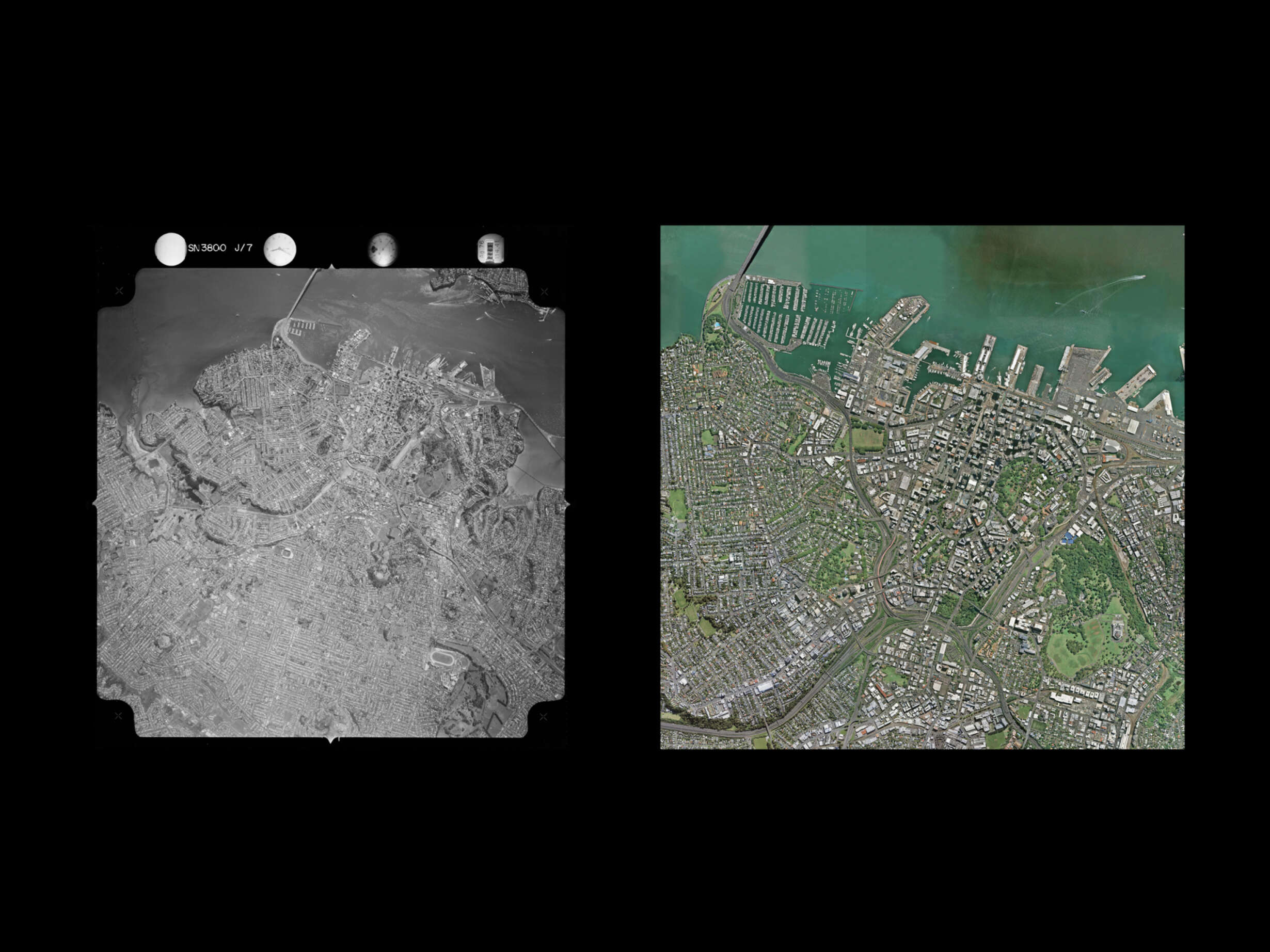 Tāmaki Makaurau Auckland, 1960; Tāmaki Makaurau Auckland, 2017.