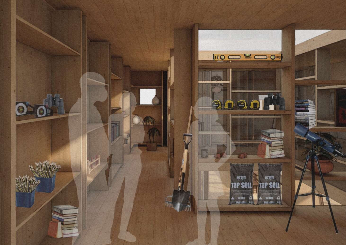 Library Render New