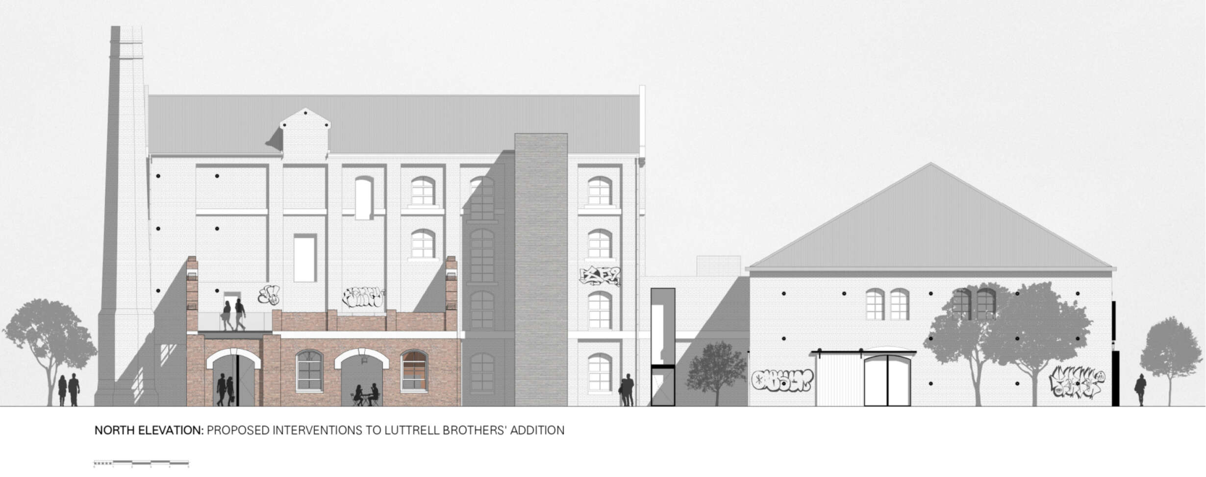 North Elevation Proposed Interventions