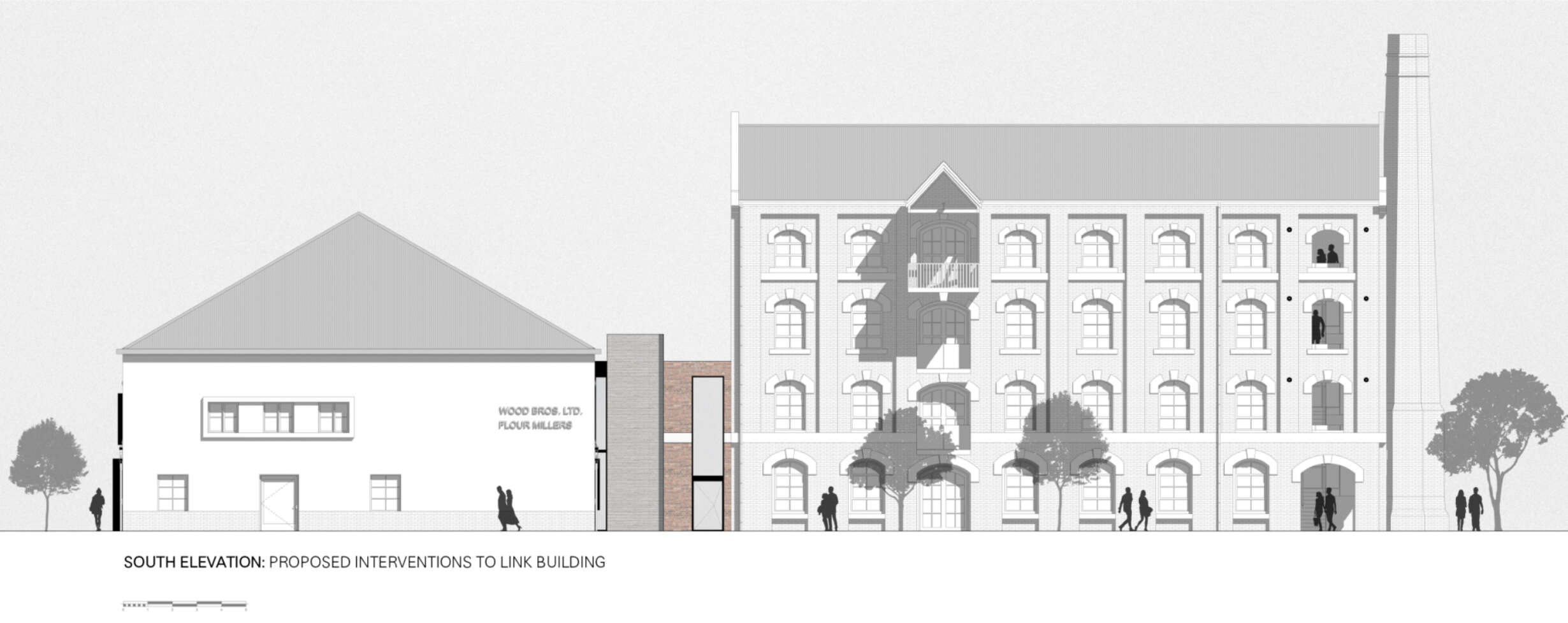 South Elevation Proposed Interventions