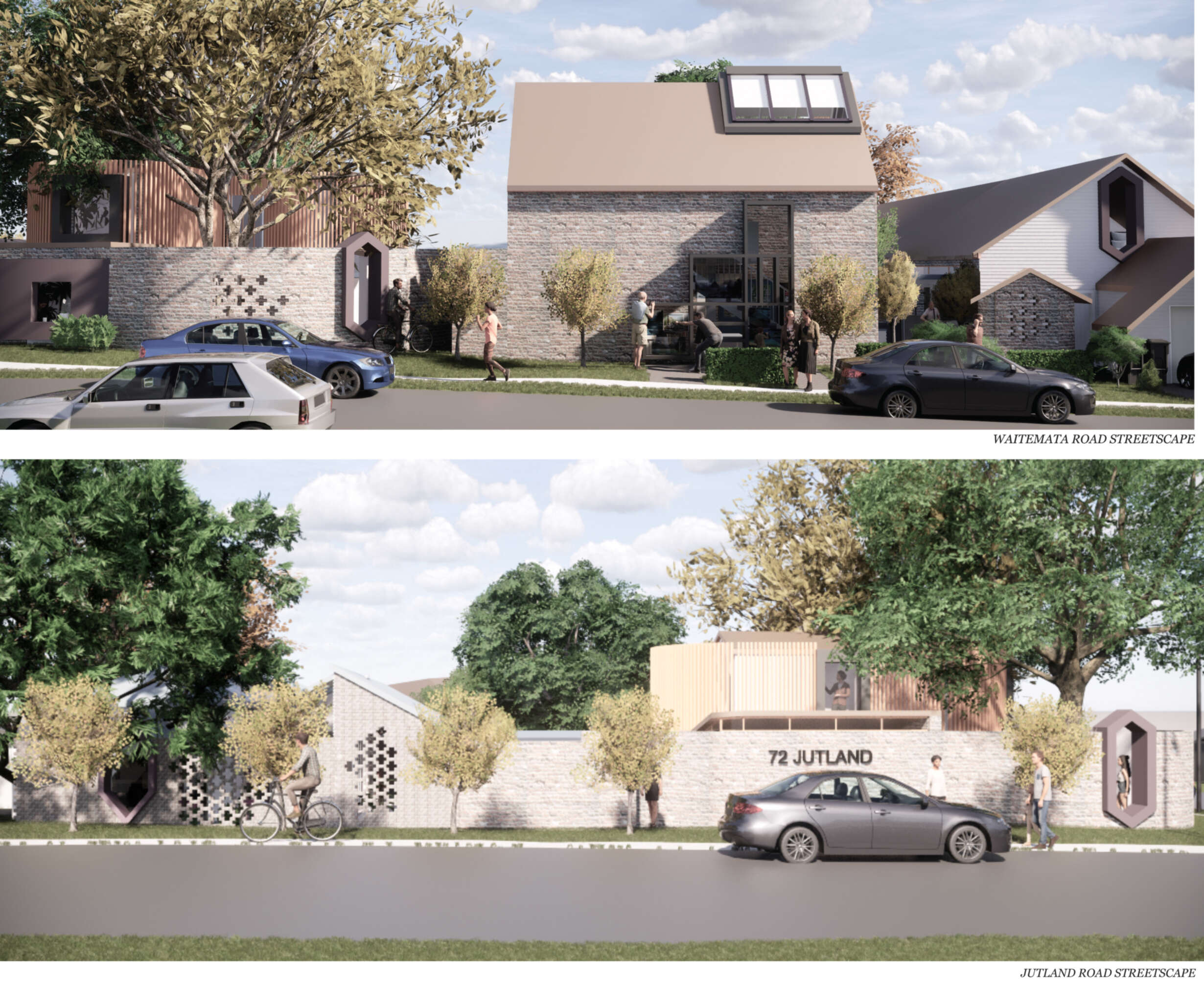 Waitemata Streetscape Key X2 R A1 Poster Downsize