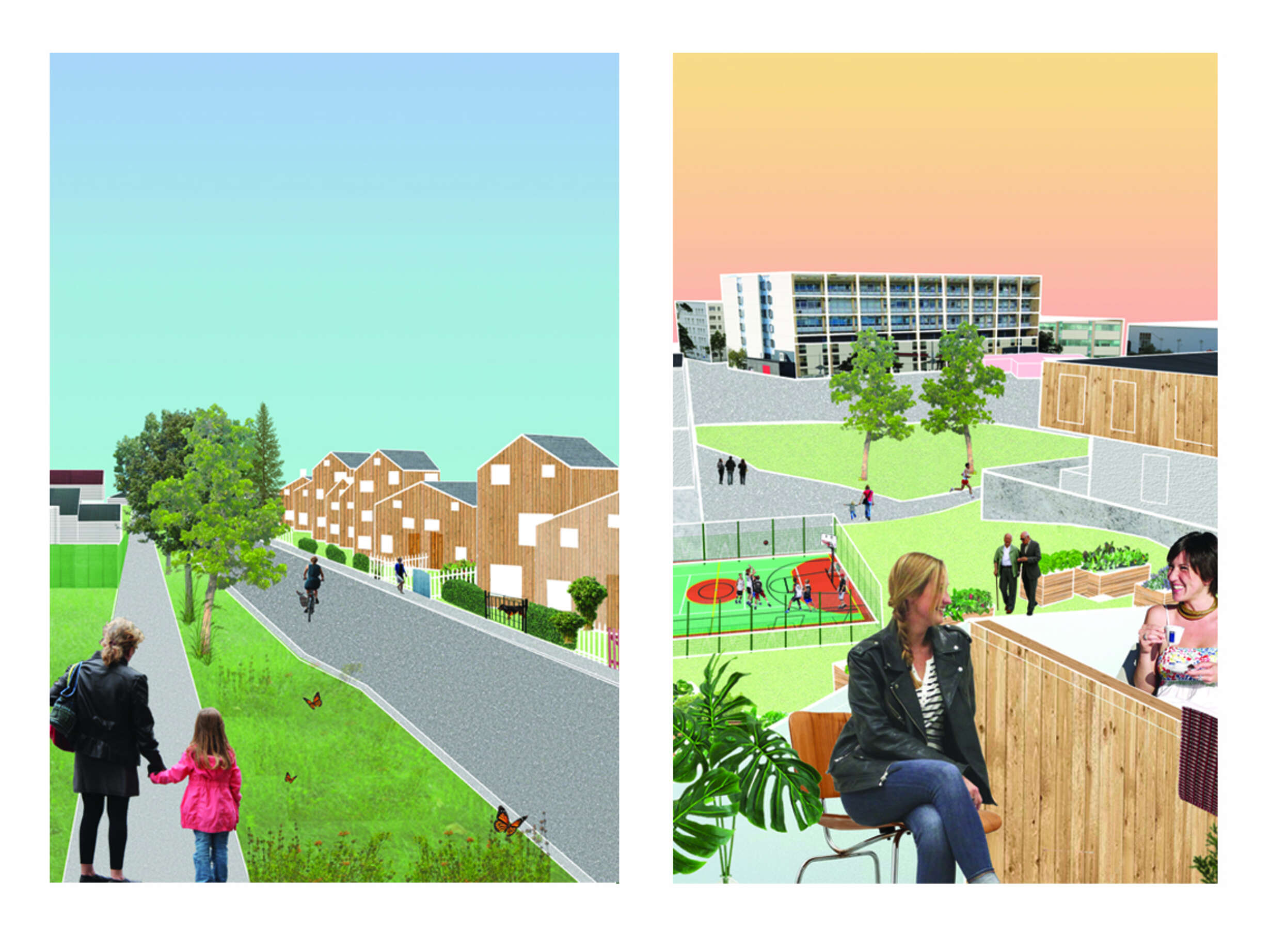 The 'urban village' as a case study of the ecology methodology and 'design by connection'.