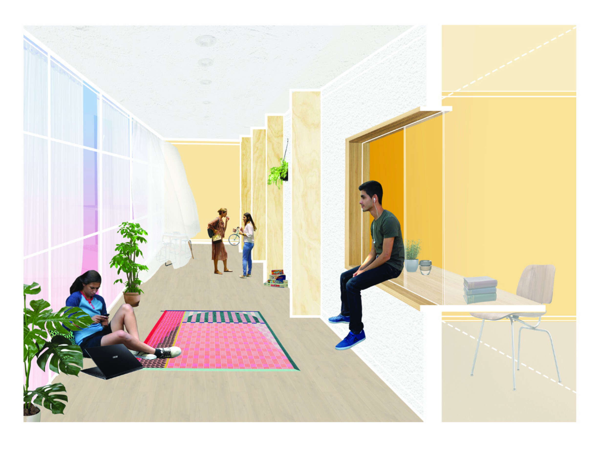 The 'urban village' as a case study of the ecology methodology and 'design by connection'.