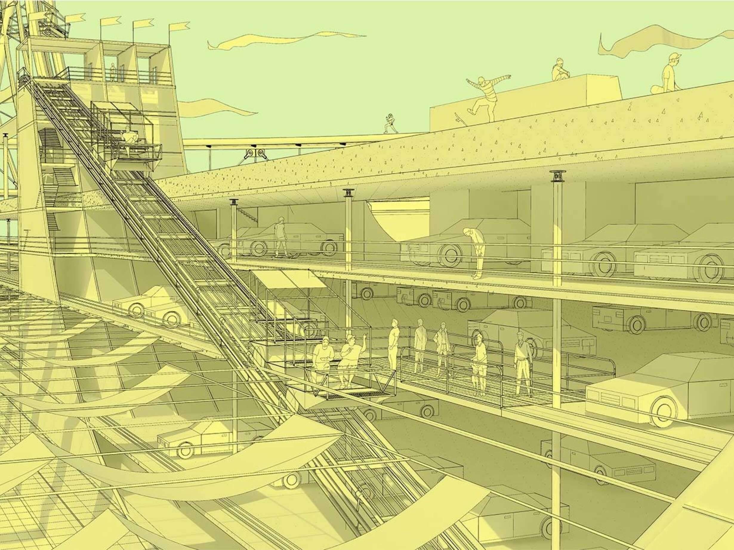 Waterpark, Funicular