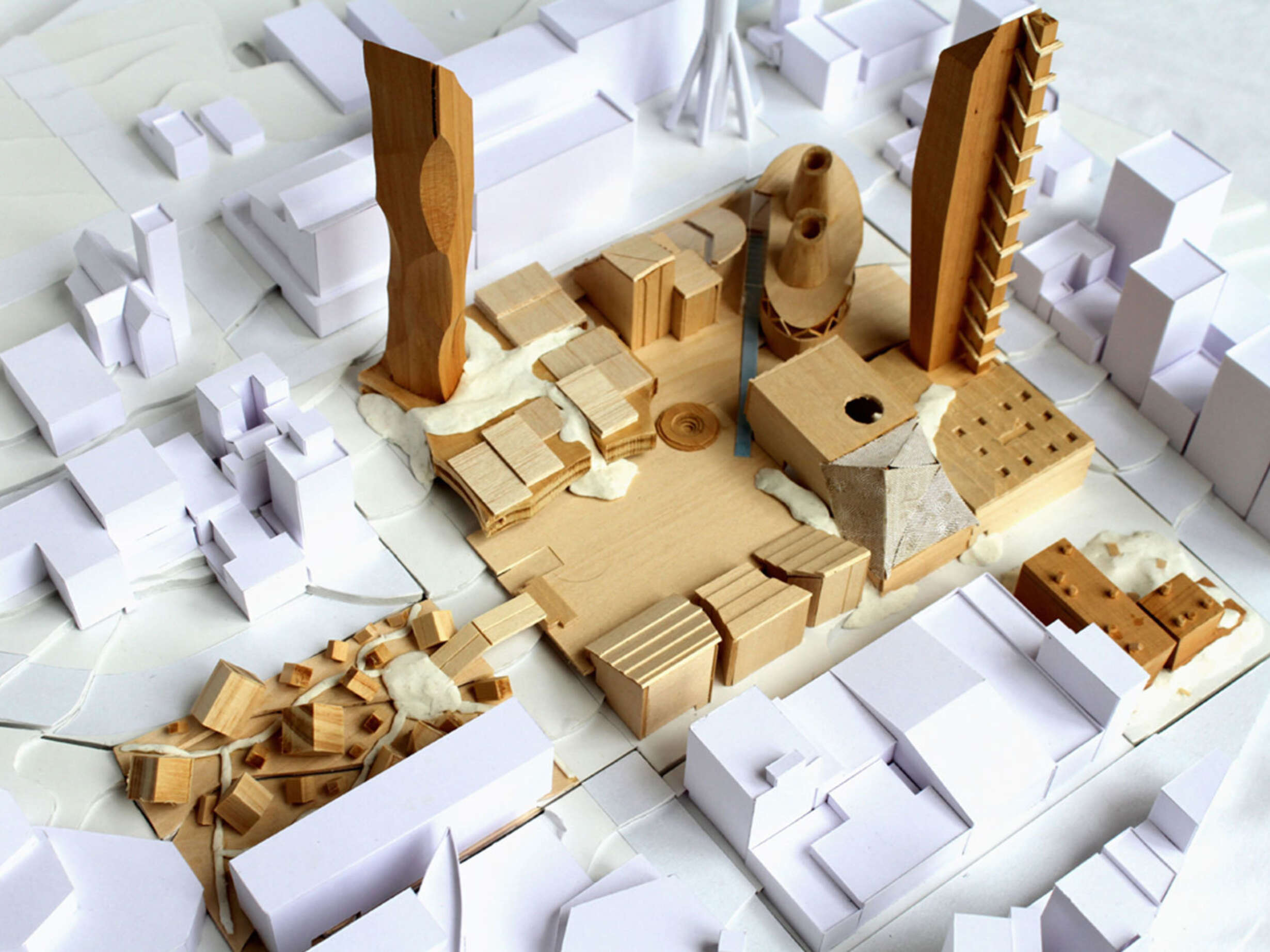 The model making process gave shape to the complex