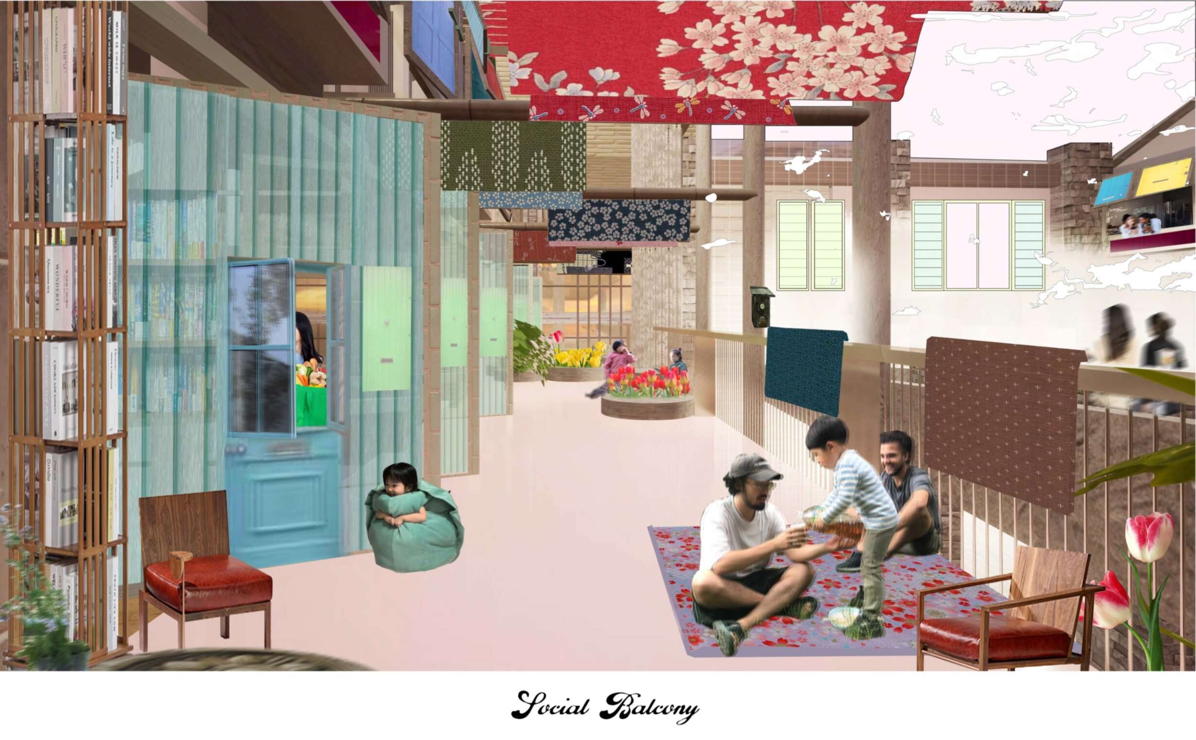 Compressed social balcony 01