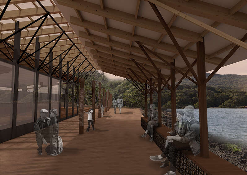 Welcome Pavilion Walkway Through 01