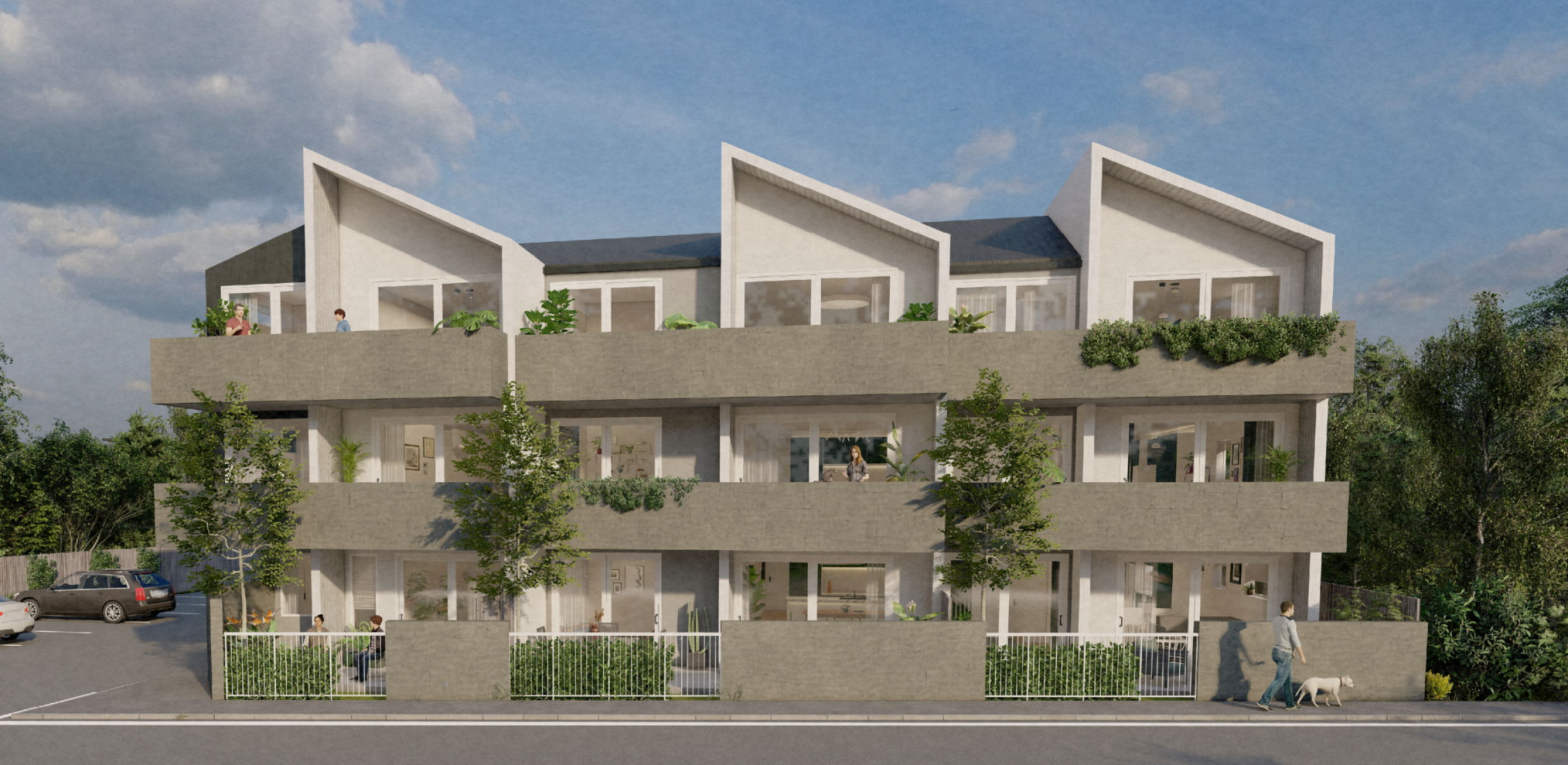 Ricci Otahuhu Front Render